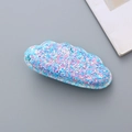 Sparkly glitter cloud hair clip for girls with blue and purple sequins for styling - Cloud Blue