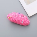 Sparkly rose pink cloud hair clip for girls with colorful glitter sequins decoration - Cloud Rose Red