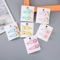 Lindas pinzas para el pelo de unicornio con purpurina para niñas en colores - Mezcla de Colores Especificados