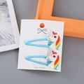 Lindas pinzas para el cabello de unicornio azul cielo con purpurina y arcoíris - 5# Unicornio Purpurina Azul Claro