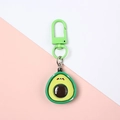 Cute avocado resin keychain with cartoon expression for children's schoolbags - Avocado