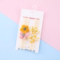 Set fasce per neonati con fiocchi floreali gialli e pizzo su sfondo rosa e azzurro - Stile Fiore e Fiocco (1#)