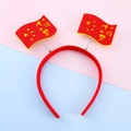 Cerchietto festivo rosso per bambini con bandiera e molla per celebrazioni nazionali - Stile Bandiera 2