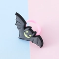 Anello di Halloween a pipistrello per bambini con pipistrello grigio e fascia rosa - Stile Pipistrello