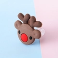 Süßer Rentier-Weihnachtsring für Kinder aus weichem Gummi mit charakteristischer roter Nase - Rentier 2#