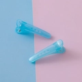 Lot de deux pinces à cheveux de 3,5 cm bleu ciel translucide avec finition effet gelée - Bleu Gelée
