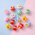 Lindos adornos de resina de dragón para zapatos en colores vivos para bricolaje - Estilo de Dragón de Dibujos Animados