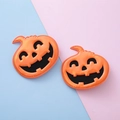Lebhafte orangefarbene Kürbis-Haarspangen für die Halloween-Partydekoration für Mädchen - Kürbis Haarklammer