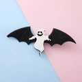 Pinza para el pelo de Halloween con fantasma blanco brillante y alas de murciélago - Fantasma Estilo 1
