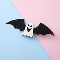 Pinza para el pelo de Halloween con fantasma brillante y alas de murciélago de fieltro - Estilo Fantasma 2