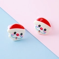Cute resin Santa Claus head charm with red hat and white beard for DIY ring making - Santa Claus Head Style 1