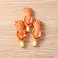 Close-up of resin simulated grilled squid skewers with realistic charred textures - Grilled Squid / Set of 4