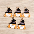 Set di 5 ciondoli a forma di strega in lega per gioielli fai da te di Halloween - Strega