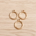 Pack of 30 stylish gold circular pendants for DIY necklaces and handmade jewelry making - 30Pcs Pack / Gold