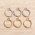 DIY fashion geometric round pendant connectors in gold and silver finish for jewelry making - 30Pcs Pack / Multicolor