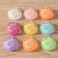 Ciondoli colorati in resina con trama a spirale e ganci per la creazione di gioielli fai da te - Multicolore