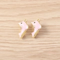 Roze emaille dolfijn hanger met goud plating voor DIY sieraden maken en accessoires - Goud Roze Walvis