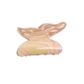 Eleganter Schmetterlings-Haarclip mit rosa und orangefarbener Marmor-Acryl-Textur - Schmetterlingsclip (6.4cm)
