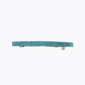 Glitzernde Haarspange in Tiffany-Blau mit feinem Glitzerfinish und Federverschluss - Metallblau