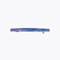 Eleganter Haarclip aus Acetat mit lila-blauem Marmormuster und Metallfederclip - Glasiertes Blau