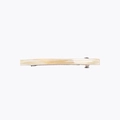 Minimalist acetate spring hair clip barrette in pearlescent cream marble finish - Light Yellow
