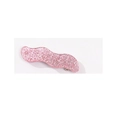 Chic wavy acrylic hair clip with pink glitter finish and silver metal duckbill clamp - Fluorescent Pink