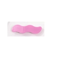 Minimalist pink wavy acrylic hair clip with a glossy finish and metal spring clamp - Taro Purple