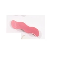 Pink wavy acrylic hair clip for side bangs with a smooth glossy finish for women - Jelly Peach