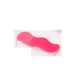 Hot pink wavy acrylic side hair clip with glossy finish for seamless styling - Carmine