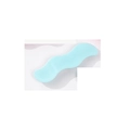 Minimalist light blue wavy acrylic hair clip with smooth edges for women - Lake Blue