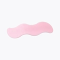 Pink wavy acrylic hair clip for women with a smooth translucent resin finish - Sakura Pink