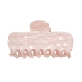 Pink marble texture acrylic hair claw clip with pearlescent finish for thick hair - 8cm / Sakura Pink