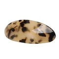 Eleganter Haarclip aus Acetat in Schildpatt-Optik mit goldener Handmade-Beschriftung - Tortoise