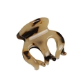 Molla per capelli in acetato tartarugato per frangia e acconciature a coda alta - Stile Tartarugato Beige / 3cm