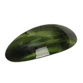 Polierte dunkelgrüne ovale Acetat-Haarspange mit einzigartigen Marmortexturmustern - Smaragdgrün 9cm