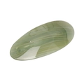 Waterdrop shaped light green marble texture acetate hair clip with polished surface - Striped Green 9cm