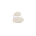 Mini pinza de pelo de corazón en acetato con acabado blanco perla irisado - Blanco Concha (2.5cm)