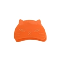 Pinza per capelli a gatto arancione in acrilico con eleganti dettagli dorati fini - Arancione Scuro