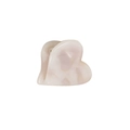 Pinza para el pelo con forma de corazón en acetato de mármol rosa para un estilo dulce - Rosa Claro (2.5cm)