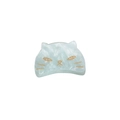 Pinza per capelli a gatto in marmo azzurro con profili dorati per accessori femminili - Azzurro