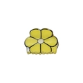 Sweet yellow flower hair claw clip with golden glitter and black outlines for women - Petal Clip (4cm)