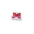 Sweet red polka dot bow acrylic hair claw clip with glitter accents for small hairstyles - Dark Red Bowknot (4cm)