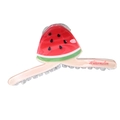 Acrylic watermelon shaped hair claw clip with colorful finish and red fruit pattern - Watermelon Pattern Style (Watermelon)