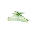 Starfish acetate shark hair claw clip with colorful rhinestones for women hair styling - Green Starfish Rhinestone Shark Clip