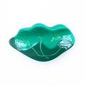 Green lotus leaf hair claw clip made of acetate with a natural gradient finish - 8.4cm