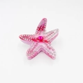 Pink gradient starfish hair claw clip with rhinestones and a large centerpiece crystal - 8cm / Pink Starfish