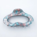Pinza per capelli a nuvola con motivo marmoreo blu e rosa per capelli folti - 11.2cm / Ciano Floreale