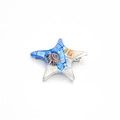 Fermaglio per capelli a stella marina blu scuro con perle e conchiglie - Stella Marina