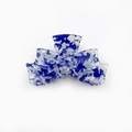 Grote haarklem met blauw en wit marmereffect voor een stijlvolle haarstyling elke dag - 9.5CM / Blauw