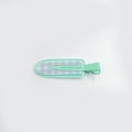 Barrette à cheveux menthe sans couture avec accent à motif à carreaux bleu et rouge - Style Vert